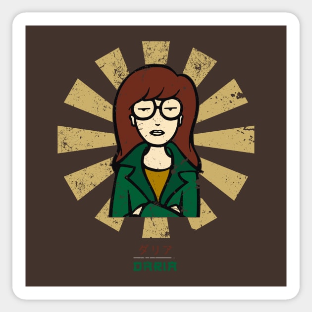 Daria Retro Japanese Sticker by Nova5